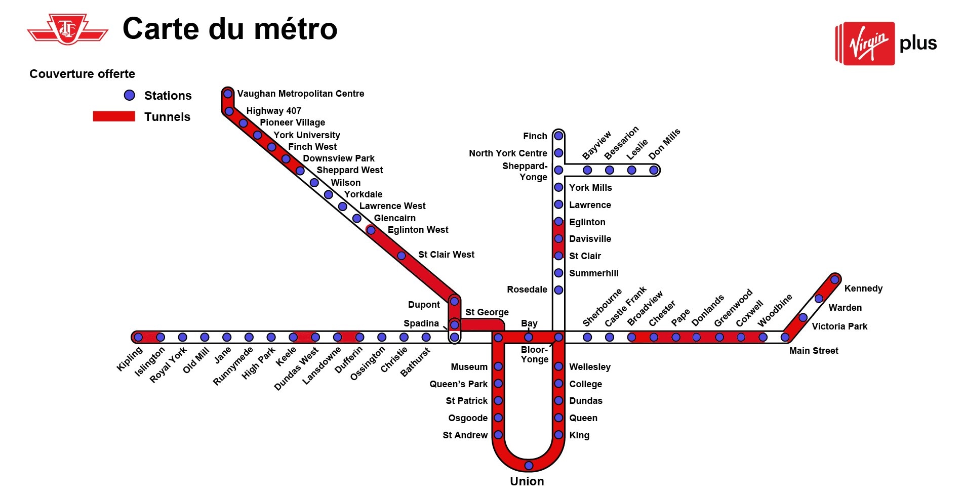 Une couverture mobile des tunnels et stations du métro de la TTC
