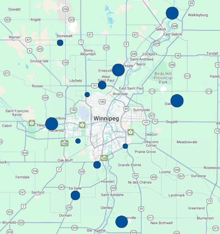 Winnipeg Map