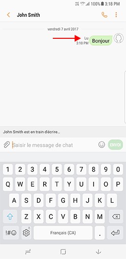 sending a message