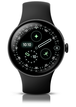 Thumbnail of Google Watch 4 Matte Black Aluminium Case/Obsidian Active Band