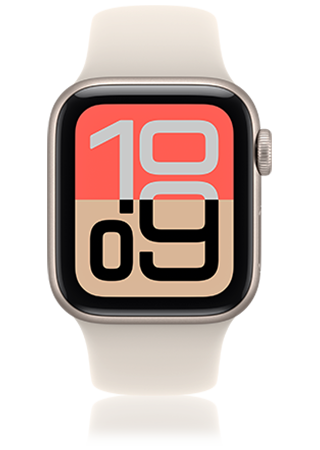 Thumbnail of Apple Watch SE 3 Aluminum with Starlight Sport Band (SM)